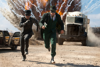 Illustration for article titled First photos of Seth Rogen's The Green Hornet